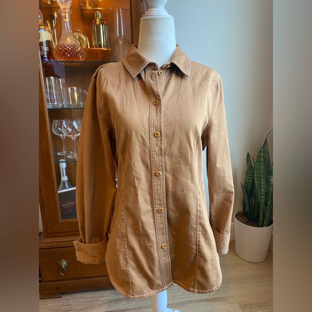 Madewell Fitted Brown Shirt
